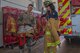 U.S. Air Force Airman 1st Class Austin Nash, a 2nd Civil Engineer Squadron firefighter, shows Logan Lester, Miss Texas USA 2018, fire-fighting gear at Barksdale Air Force Base, Louisiana, May 15, 2018.