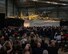 The B-17F Memphis Belle is unveiled during a private ceremony on May 16, 2018.