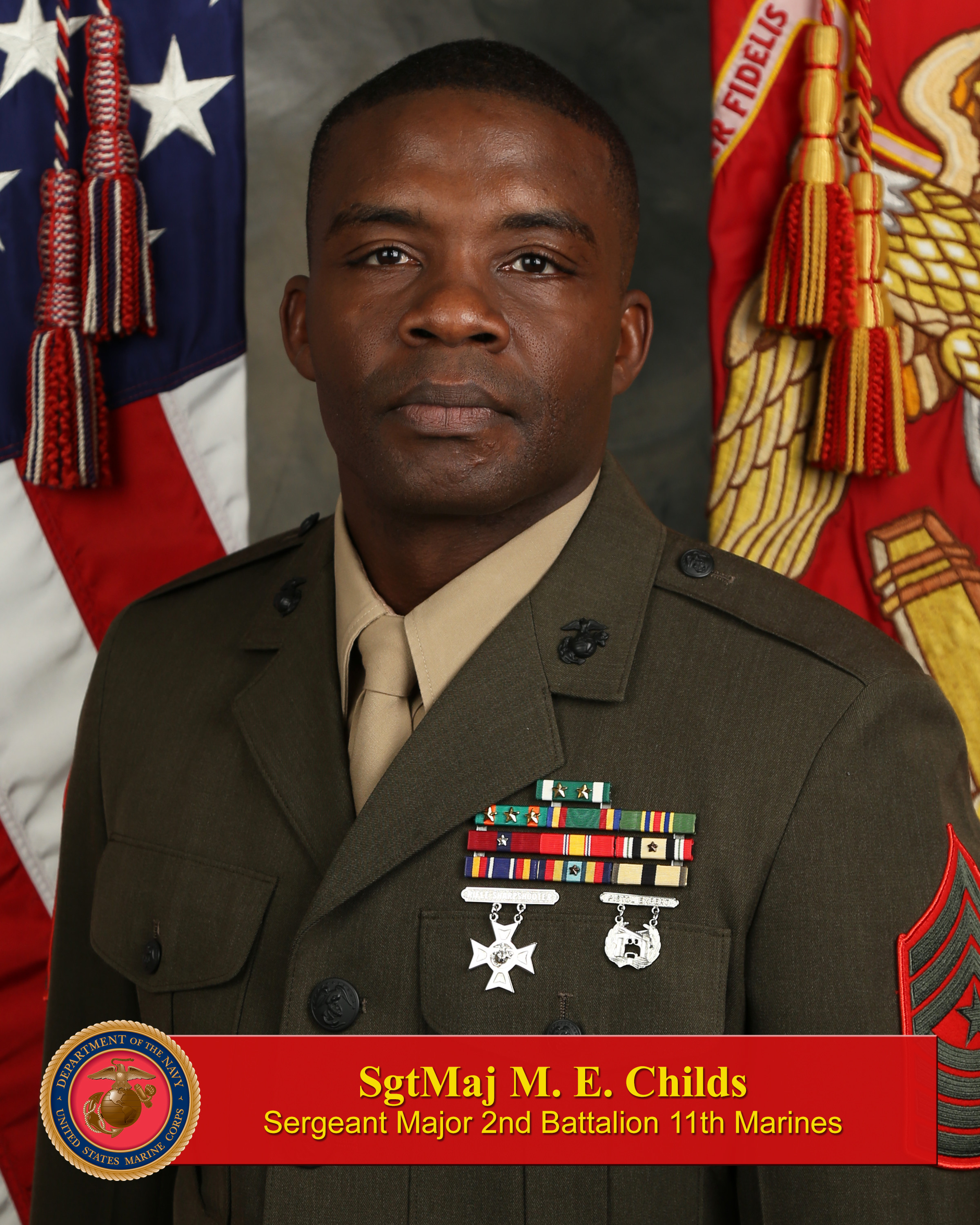 Sergeant Major Michael E Childs 1st Marine Division Biography