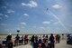 Attendees of Laughlin Air Force Base’s open house and airshow, “Fiesta of Flight,” watch as a performer navigates the Texas skies, May 12, 2018. With more than 20,000 people in attendance, aircraft from various generations displayed their aerial capabilities. (U.S. Air Force photo by Senior Airman Benjamin N. Valmoja)