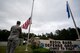 Airmen from the 23d Force Support Squadron base honor guard during the closing ceremony of National Police Week, May 18, 2018, at Moody Air Force Base, Ga. President John F. Kennedy signed a proclamation in 1962 designating may 15 as Peace Officers Memorial Day.  Security Forces Members used Police Week to promote camaraderie and recognize all law enforcement members who have lost their lives in the line of duty. (U.S. Air Force photo by Senior Airman Daniel Snider)