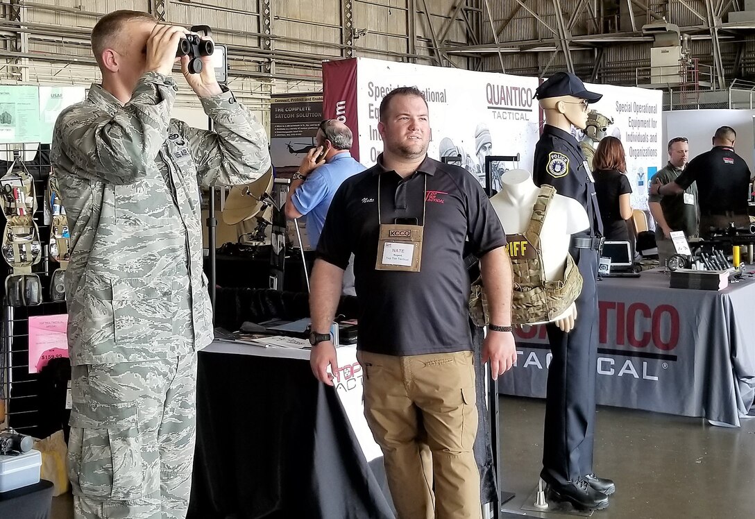 Senior Air Force leaders and mission support leadership from around the Air Force gathered in San Antonio recently for the 2018 Installation and Mission Support Weapons and Tactics Conference and related events. The events included an industry day, organized by the Society of Military Engineers, that featured state-of-the-art, agile combat support equipment and technology. (U.S. Air Force photo by Malcolm McClendon)