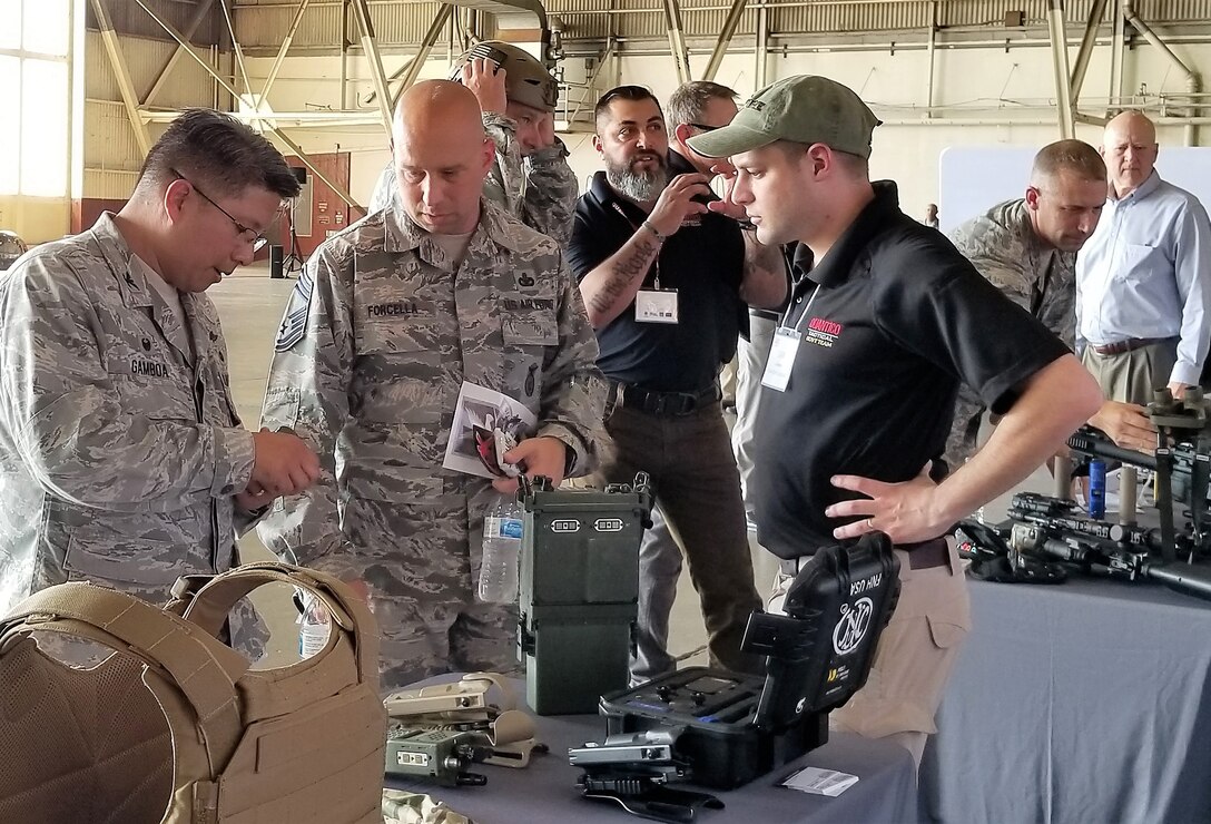 Senior Air Force leaders and mission support leadership from around the Air Force gathered in San Antonio recently for the 2018 Installation and Mission Support Weapons and Tactics Conference and related events. The events included an industry day, organized by the Society of Military Engineers, that featured state-of-the-art, agile combat support equipment and technology. (U.S. Air Force photo by Malcolm McClendon)