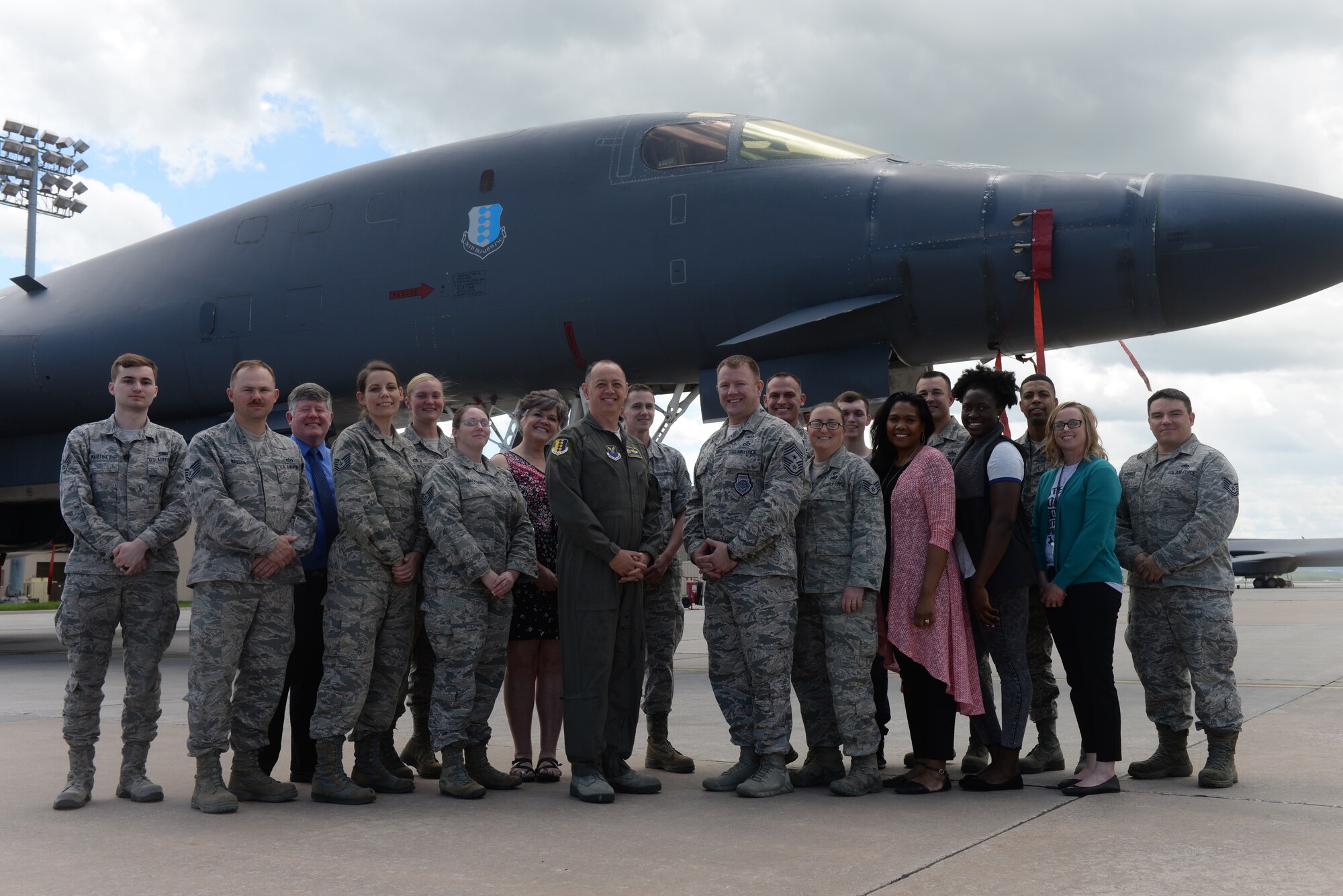 The Ellsworth AFB Sexual Assault Prevention and Response team are recipients of the Air Force Global Strike Command 2018 Exceptional SAPR Team Award. The SAPR team trains and mentors 37 volunteer victim advocates and provide 8,700 hours of on-call response a year for the 28th Bomb Wing.