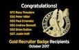 Gold Recruiter Badge returns to USAREC