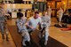 Airman 1st Class Ryan Younger, 14th Security Forces Squadron, gets tased during a demonstration a part the 2018 National Police Week May 15, 2018, at Columbus Air Force Base, Mississippi. (U.S. Air Force photo by Airman 1st Class Beaux Hebert)