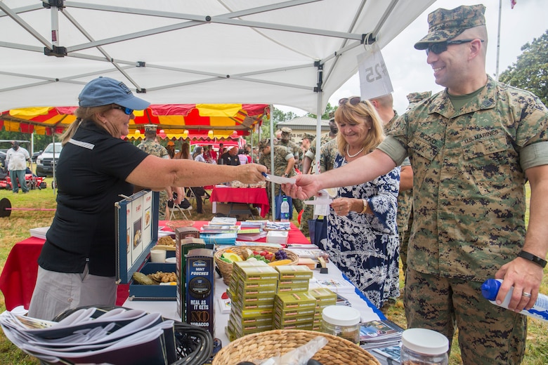 Marines, Sailors and civilians attended the Marine Corps Air Station Beaufort Safety Fair aboard MCAS Beaufort May 14. Individuals at more than 30 booths taught personnel how to avoid dangerous situations throughout the summer months. The event was held to bring awareness to how Marines can be safe during the 101 Days of Summer.