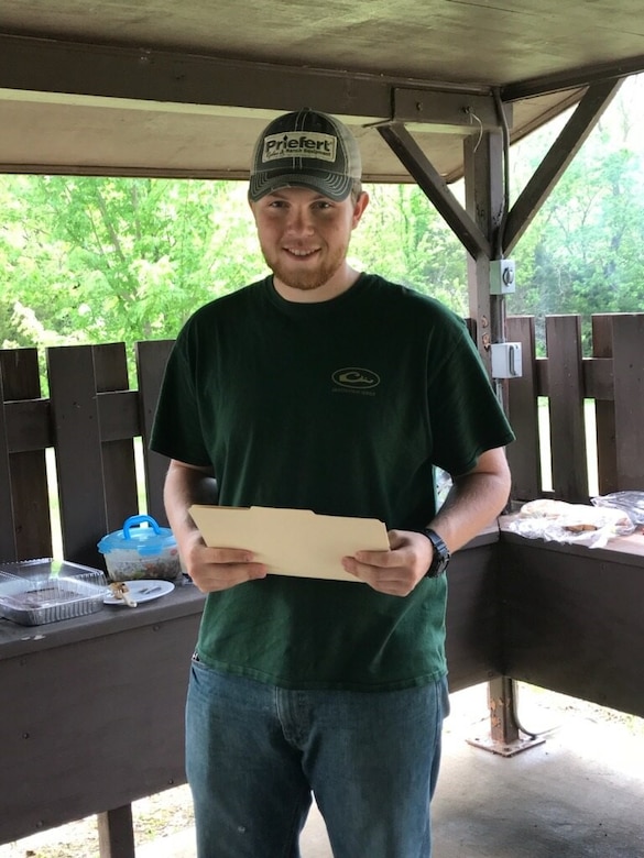 Michael Tate shadowed the lake office staff at John Redmond Project Office in Burlington, Kansas.