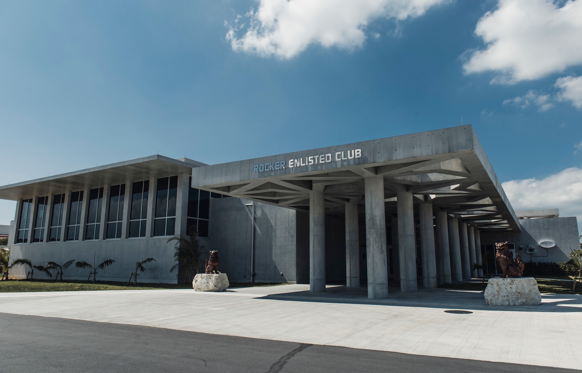 The Rocker Enlisted Club opened its doors to the public May 4th, 2018, on Kadena Air Base, Japan. The original Rocker NCO club was built in the same location in 1957. (U.S. Air Force photo by Senior Airman Omari Bernard)