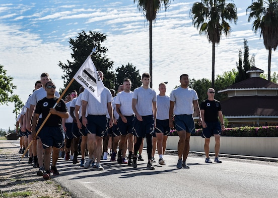 In honor of National Transportation Week May 12-16, and National Defense Transportation Day May 16, the 728th Air Mobility Squadron hosted a 5K run on May 19 honoring fallen transportation personnel.