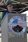 Fifth Chief Master Sergeant of the Air Force, Robert D. Gaylor, spoke about law enfacement officers and security forces members May 17, 2018, at JBSA-Randolph, Texas. The event was held for Police Week, a week of celebrations honoring law enforcement officers and their service and sacrifices.