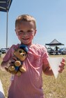 Liam Froom, son of Audra Froom, takes part in the 902nd Security Forces Squadron community event outside the Main Base Exchange May 17, 2018, on Joint Base San Antonio-Randolph, Texas. The event was held for Police Week, a week of celebrations honoring law enforcement officers and their service and sacrifices.