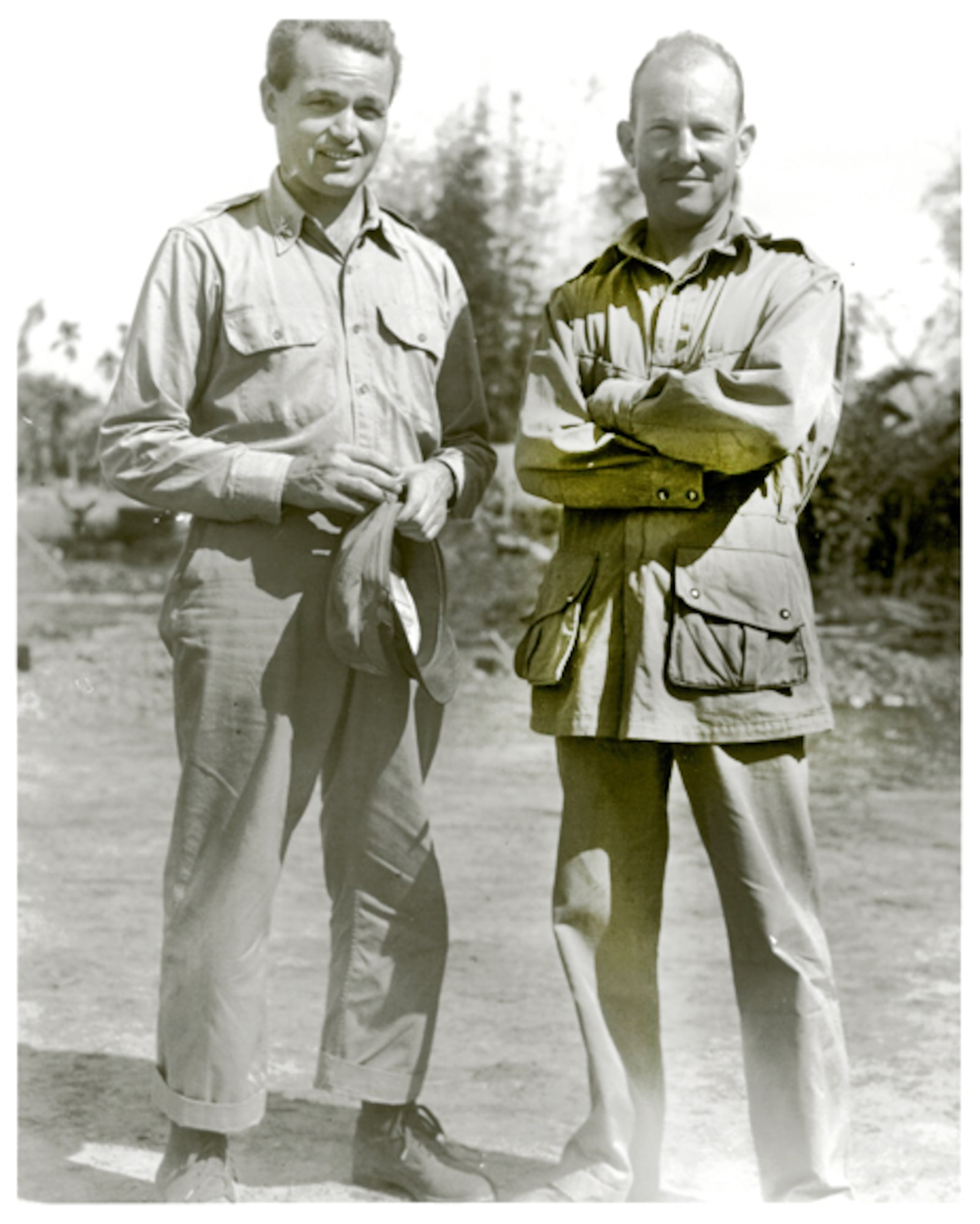 Col Phil Cochran and Col Johnny Alison, architects of World War II air commandos that operated from India against the Japanese empire.