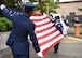 U.S. Air force and Republic of Korea Air Force honor guard members present their nation’s flags during a retreat ceremony at Osan Air Base, Republic of Korea, May 18, 2018. The retreat ceremony concluded the events for National Police week, a week in which agents and officers who have lost their lives in the line of duty are honored anually. (U.S. Air Force photo by Airman 1st Class Ilyana A. Escalona)