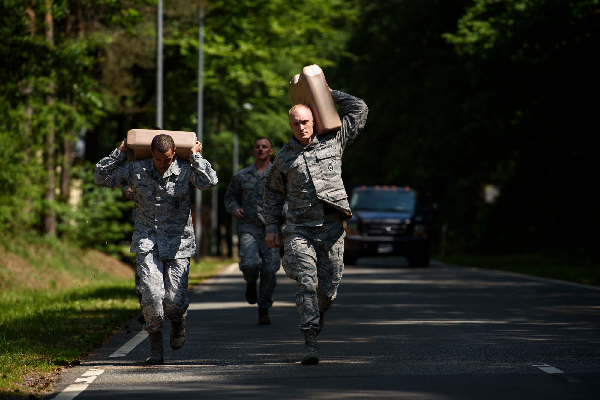 The relay consisted of four-person teams going through seven different stations that test their mental, physical, and endurance limits.