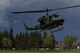 After receiving “injured patients” from a casualty evacuation scenario, the helicopter takes off for an incentive flight during 90th Mission Support Group’s Warrior Day, May 19, 2018, on F.E. Warren Air Force Base, Wyo. The helicopter pilots took Airmen on a fly-around of the city before landing at 37th Helicopter Squadron’s primary landing zone, followed by a tour of the 582nd Helicopter Group and sample mission brief. The Warrior Day was an all-day training event to reinforce deployment preparedness, warrior ethos and a commitment to teamwork. (U.S. Air Force photo by Airman 1st Class Abbigayle Wagner)