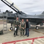 Tech. Sgt. Lindsey Bond, maintenance analyst, 158th Fighter Wing, Vermont Air National Guard, poses for a photograph.