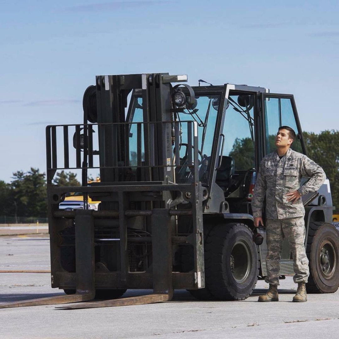 Tech. Sgt. Nicholas Riley, vehicle operations and ground transportation, 158th Fighter Wing.