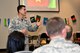 U.S. Air Force Col. Ricky Mills, 17th Training Wing commander, speaks during the Asian American and Pacific Islander heritage event at the Event Center on Goodfellow Air Force Base, Texas, May 18, 2018. Mills shared his experiences visiting multiple Pacific islands throughout his Air Force career. (U.S. Air Force photo by Senior Airman Randall Moose/Released)