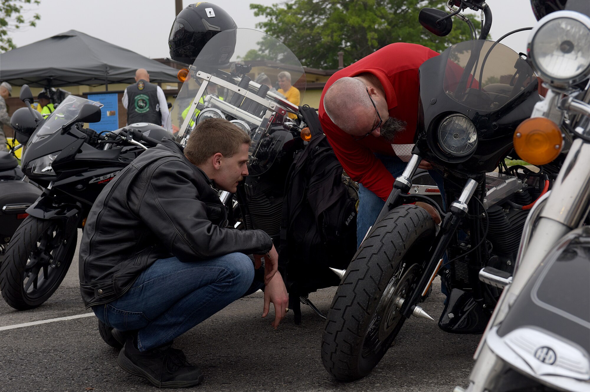 Team Whiteman hosted Motorcycle Safety Day May 21, 2018. This year’s events included motorcycle inspections, practice courses, and special guests Johnny Dare and Bob Edwards from 98.9 The Rock