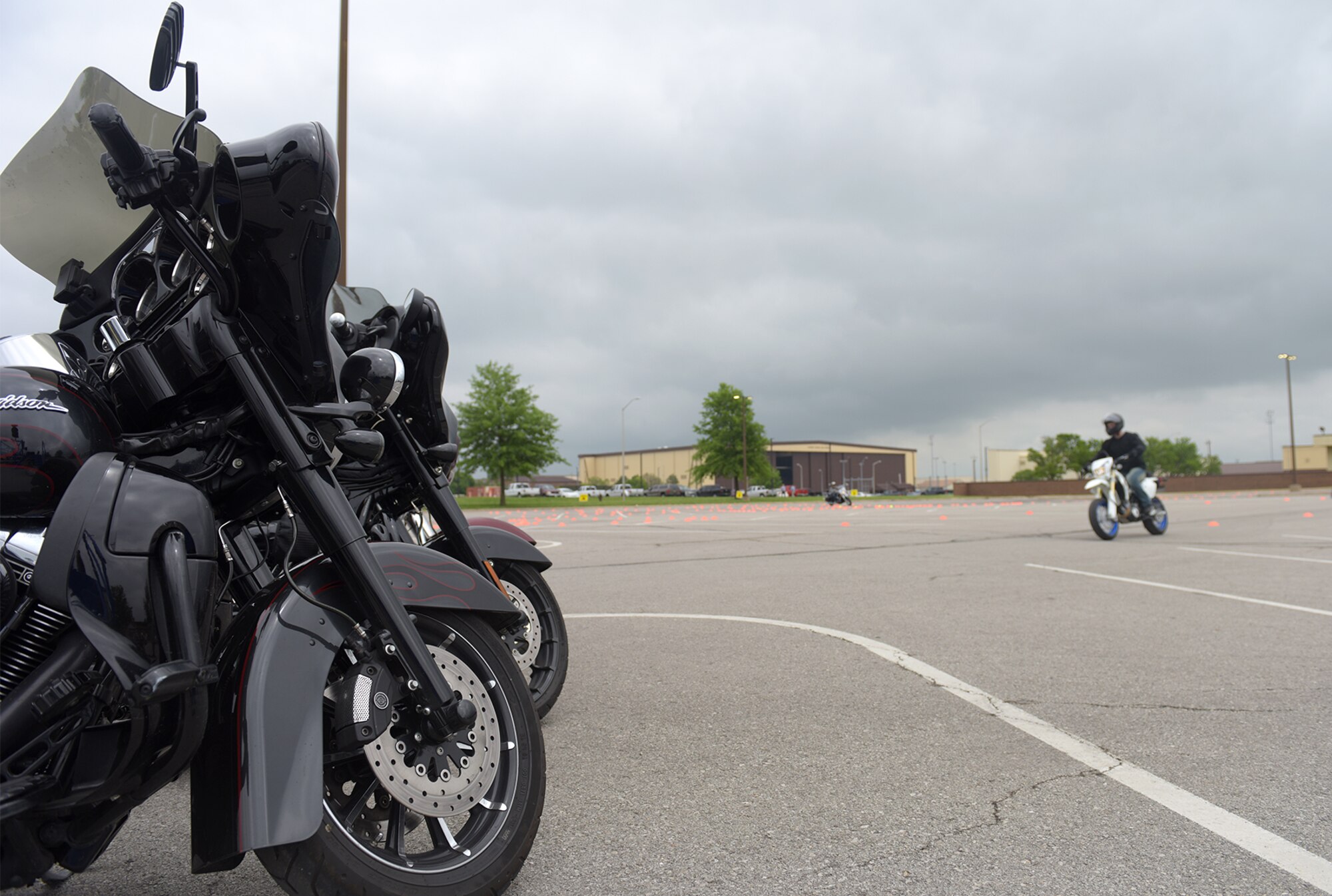 Team Whiteman hosted Motorcycle Safety Day May 21, 2018. This year’s events included motorcycle inspections, practice courses, and special guests Johnny Dare and Bob Edwards from 98.9 The Rock