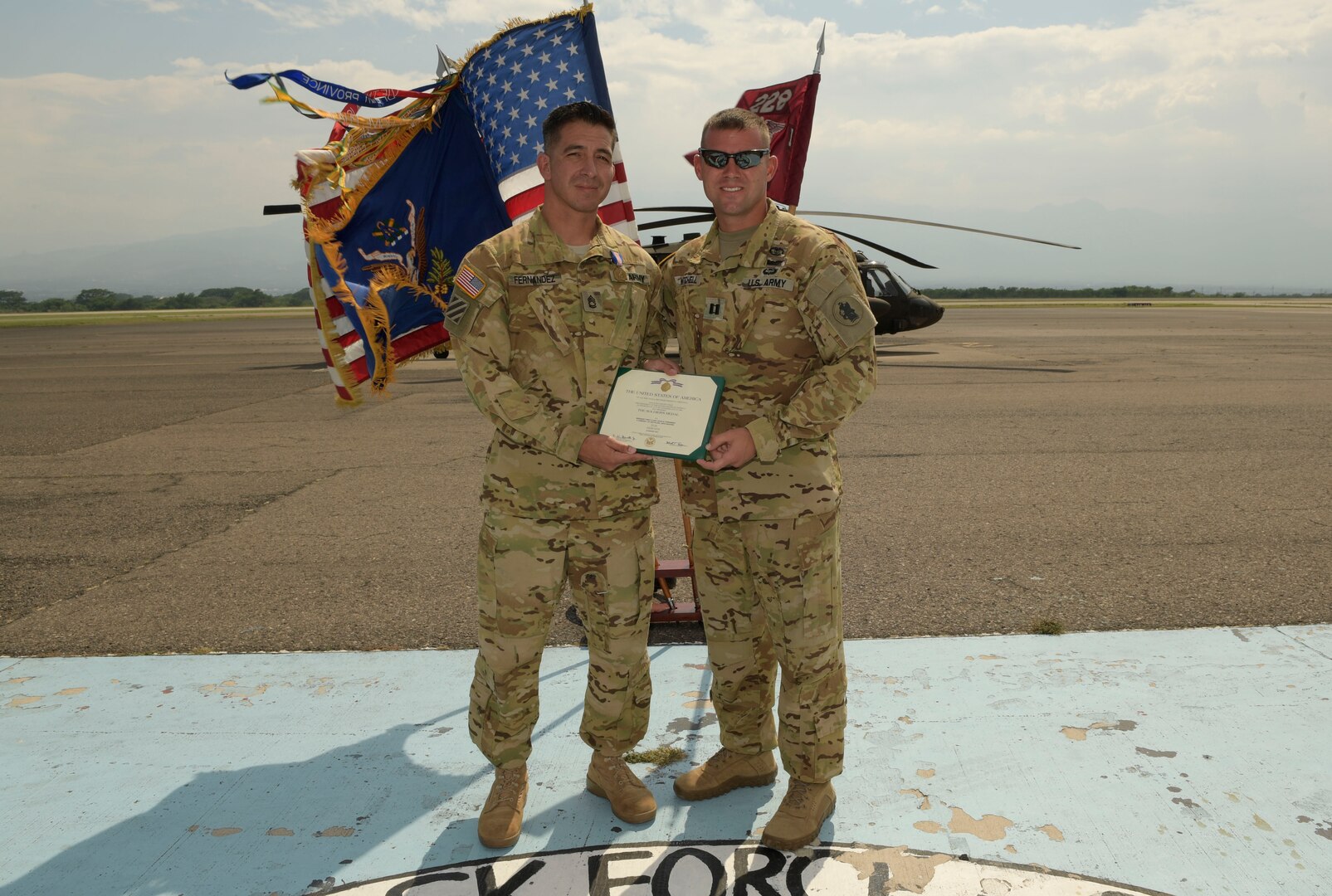 JTF-Bravo soldier receives medal for heroism in Honduras