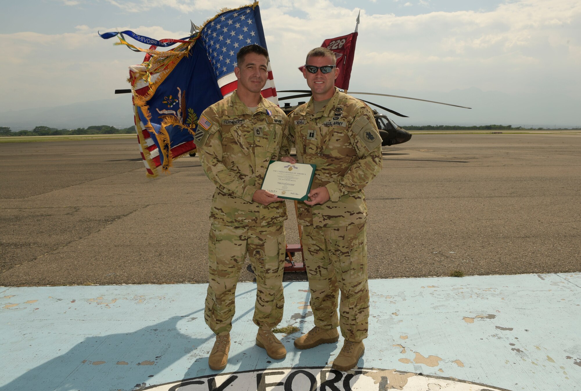 JTF-Bravo soldier receives medal for heroism in Honduras