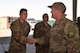Chief shakes hands with U.S. Army Solider