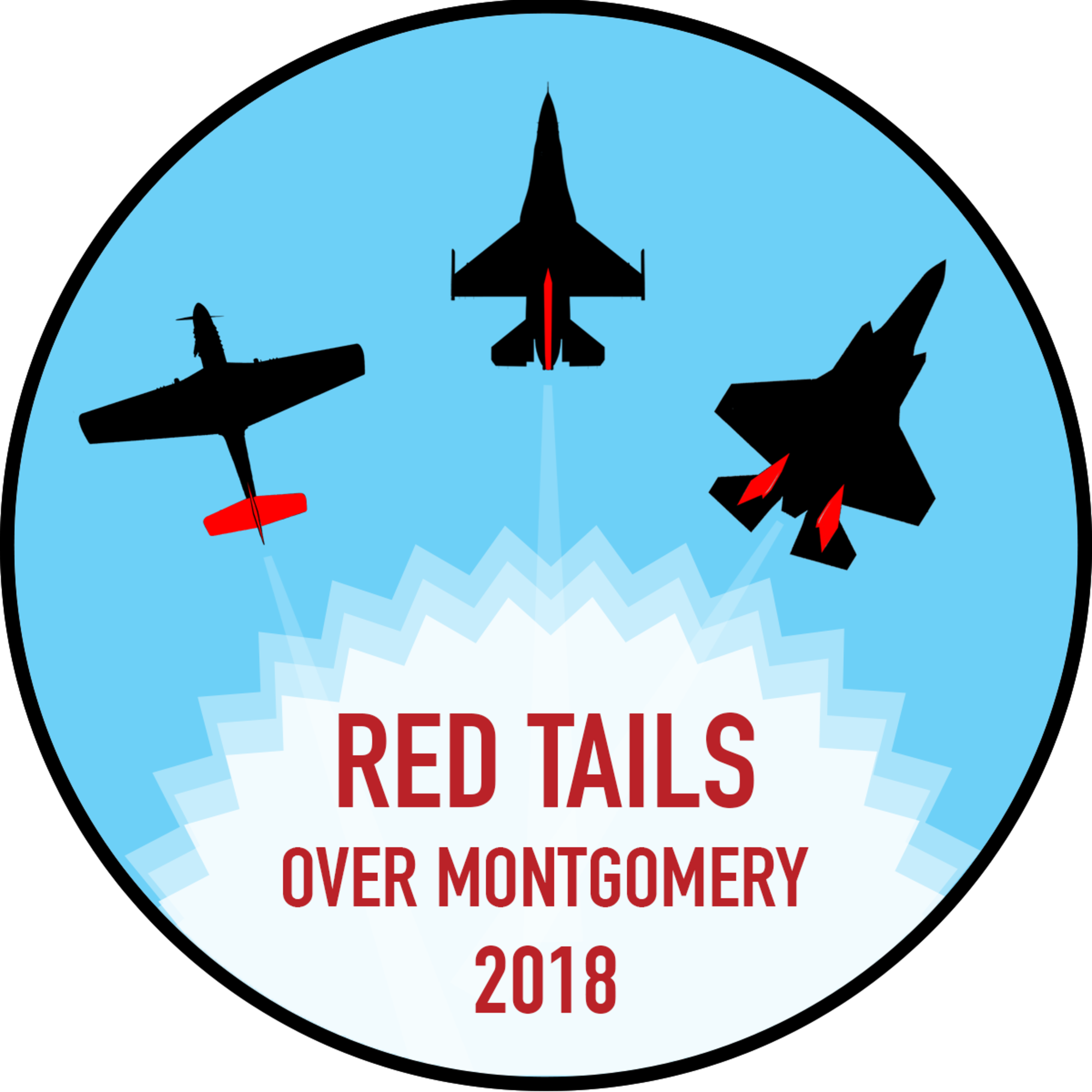 Red Tails Over Montgomery Air Show Logo
