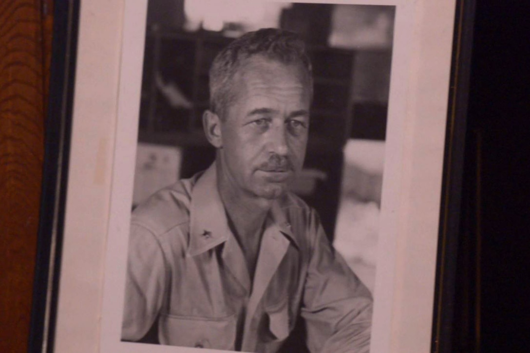 A black and white photo of Merwin Hancock Silverthorn.