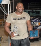 Staff Sgt. Levar Curry, a South Carolina Army National Guard recruiter in the Columbia area, known affectionately as “Big Sarge” competed and won first place overall for men in the ‘Strong Man/Strong Woman Competition’ May 17, 2018.