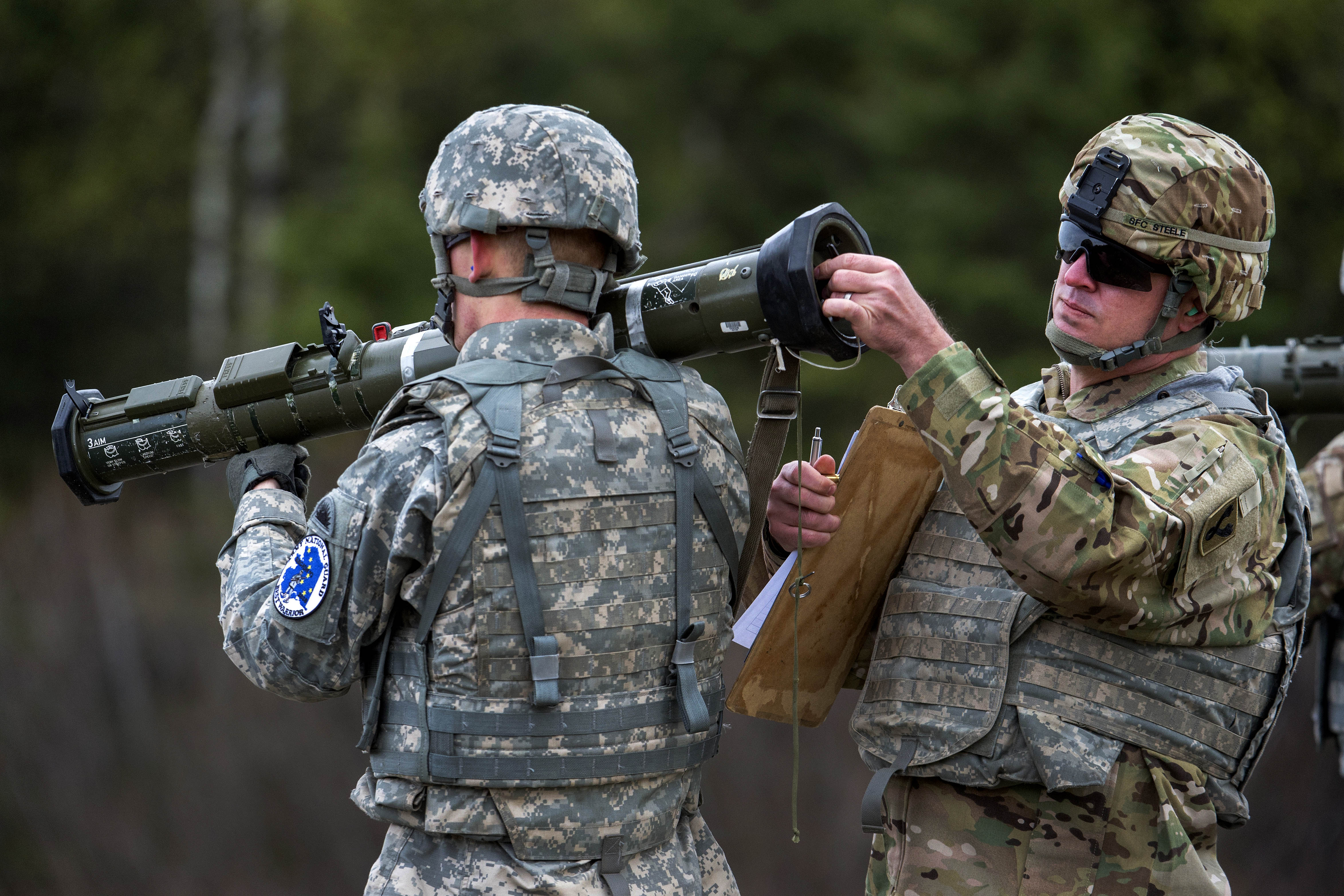 Preparing a rocket launcher