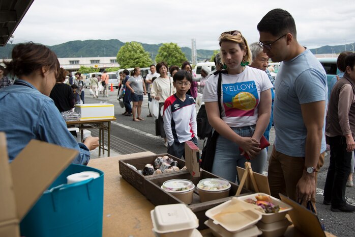 Station residents shop for experience at local wholesale food market