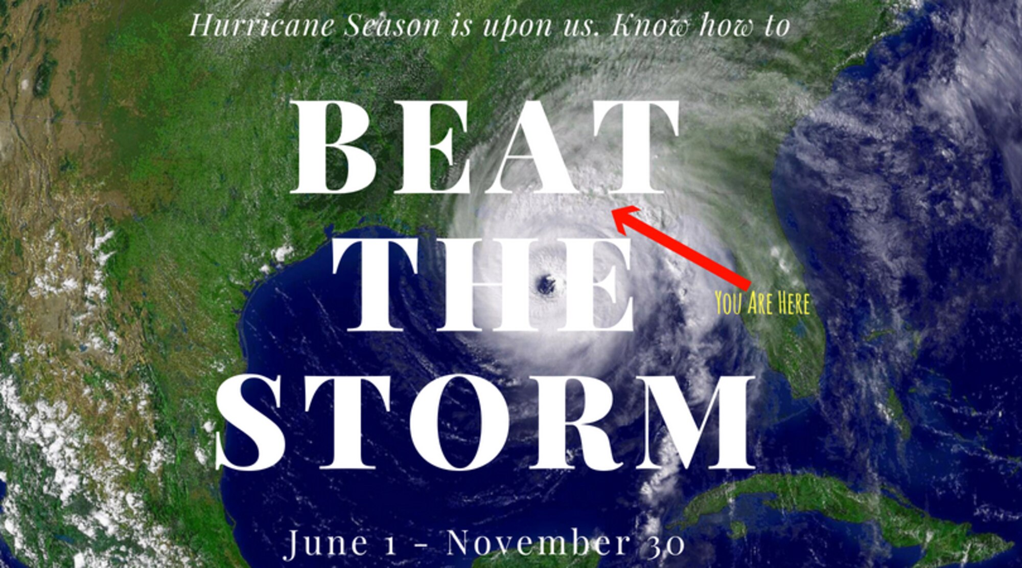 As Hurricane season quickly approaches, our Nomads must prepare to take the necessary safety precautions in the event of Mother Nature’s wrath. (U.S. Air Force Graphic by Airman 1st Class Emily Smallwood)