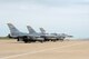 Three F-16’s from 79th Fighter Squadron, Shaw Air Force Base, South Carolina, sit on the ramp after returning from a training mission, May 10, 2018, at Hill Air Force Base, Utah. The unit participated in a Weapons System Evaluation Program, or WSEP, exercise conducted by the 86th Fighter Weapons Squadron, a Hill tenant unit. (U.S. Air Force photo by Todd Cromar)