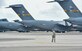 A crew chief walks the flightline before takeoff of the large formation exercise at Joint Base Charleston, S.C., May 22, 2018.