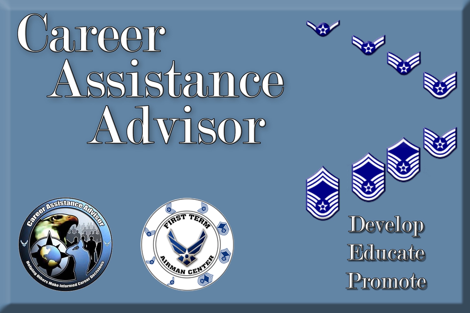 A Career Assistance Advisor is a Developmental Special Duty that spans for three years.
