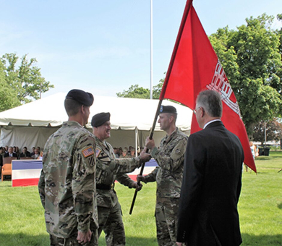 On May, 24, 2018, Col. Steve Sattinger became the 49th commander of the Rock Island District. He assumed command from Col. Craig Baumgartner. As commander, Sattinger oversees the District's water resource development programs which span five states and 78,000 square miles.
