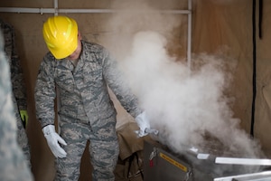 Air Guardsmen of the 176th Wing participate in a Mission Assurance Exercise at Joint Base Elmendorf-Richardson.