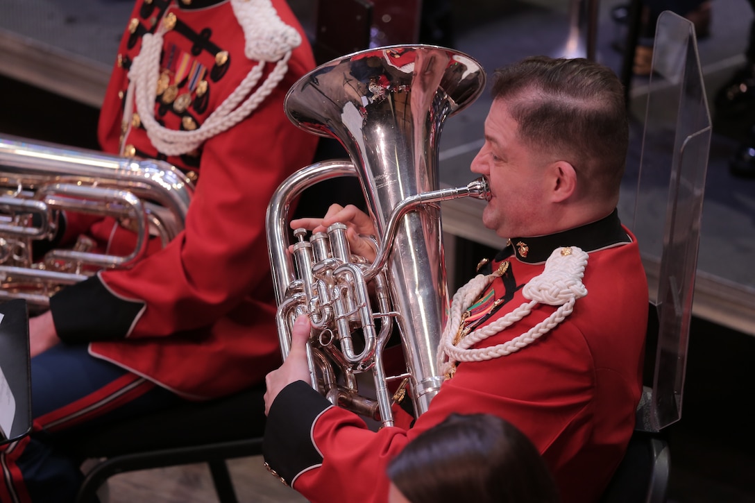 Marine Band performed a concert titled, “To Make Us Proud: A Leonard Bernstein Centennial Celebration”