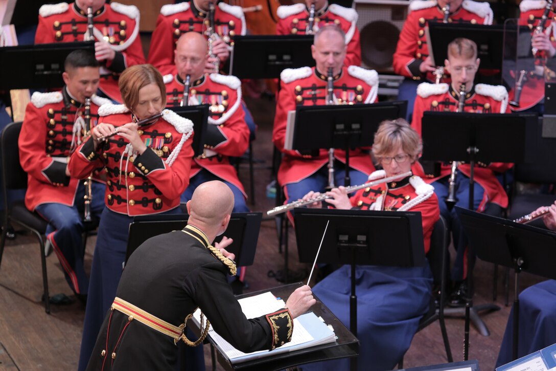 Marine Band performed a concert titled, “To Make Us Proud: A Leonard Bernstein Centennial Celebration”