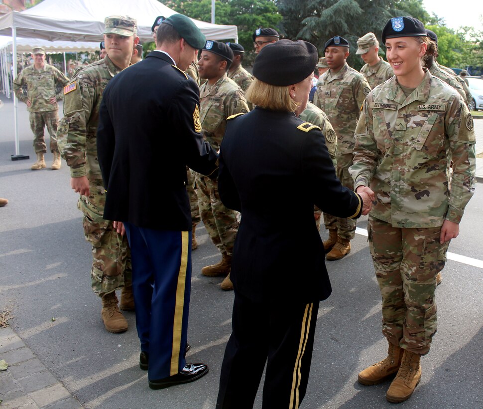 Brig. Gen. Kate Leahy at USAREUR Memorial Day ceremony