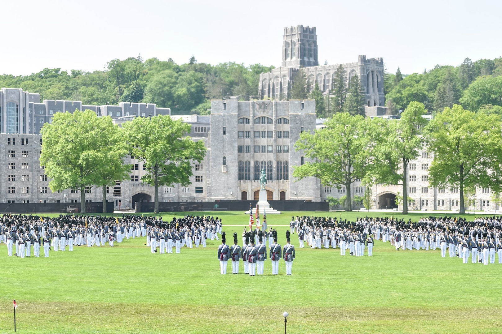 The 2018 graduation parade takes place at the U.S. Military Academy at West Point, N.Y.