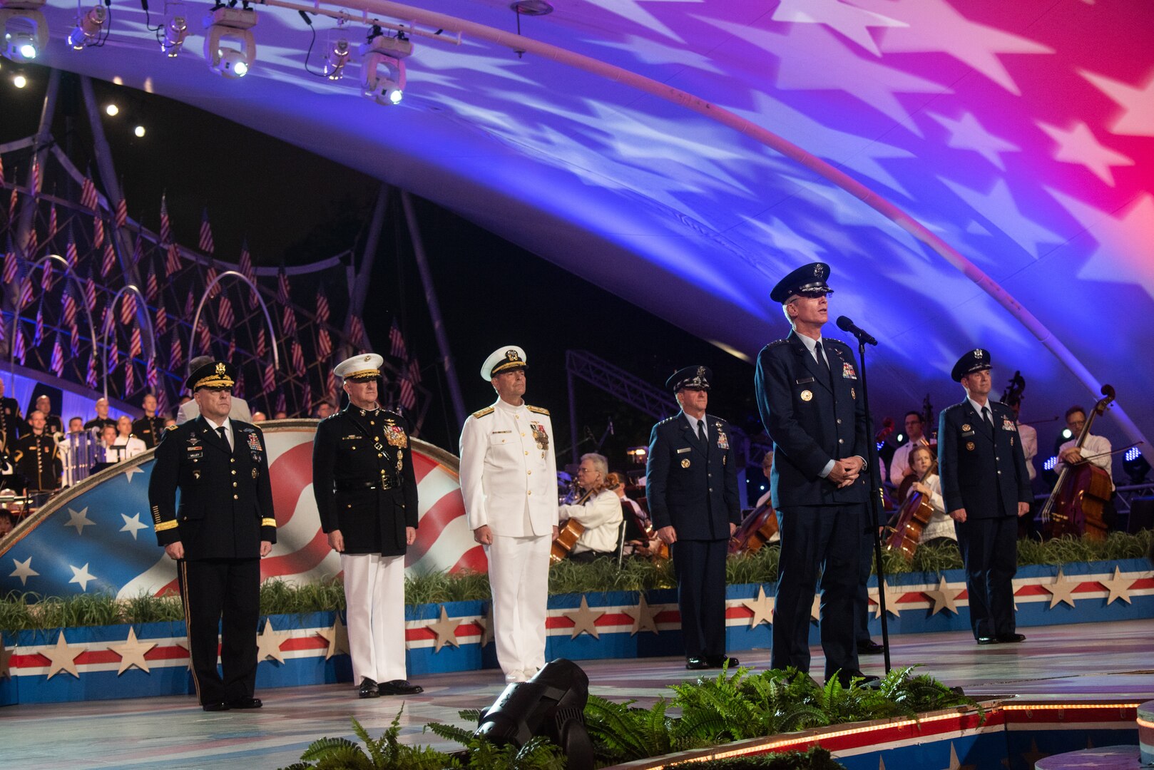 Air Force Gen. Paul J. Selva, vice chairman of the Joint Chiefs of Staff, speaks during the National Memorial Day Concert on the west lawn of the U.S. Capitol, Washington, D.C.