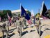 Even on a hot day, Airmen of the 932nd Airlift Wing remember fallen comrades by walking in their honor at the Belleville Memorial Day Parade, May 28, 2018. The members walked approximately 1.5 miles and thanked the crowds as they progressed through the city.  The 932nd Airlift Wing is a 22nd Air Force unit, under the Air Force Reserve Command, and is located at Scott Air Force Base, Ill. (U.S. Air Force photos by Lt. Col. Stan Paregien)