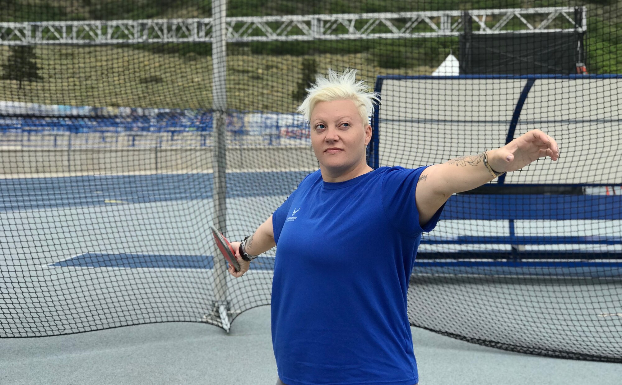 Retired Tech Sgt. Michele Prindle is one of 39 wounded warrior athletes competing for the Air Force at the 2018 Department of Defense Warrior Games.