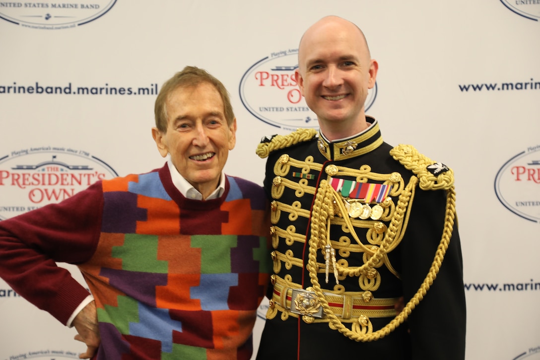 On April 15, 2018, the Marine Chamber Orchestra presented a Young People's Concert with guest Bob McGrath from Sesame Street at the Rachel M. Schlesinger Concert Hall and Arts Center in Alexandria, Va.  (U.S. Marine Corps photo by Master Sgt. Amanda Simmons/released)