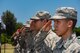 U.S. Air Force Airmen salute during a Memorial Day ceremony May 25, 2018, at Kadena Air Base, Japan. Each year Memorial Day is held the last Monday of May to honor U.S. service members who paid the ultimate sacrifice for their country. (U.S. Air Force photo by Staff Sgt. Micaiah Anthony)