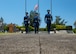 Kadena Air Base honor guardsmen march after posting the American flag at half-staff during a Memorial Day ceremony May 25, 2018, at Kadena Air Base, Japan. The American flag was posted at half-staff to honor U.S. service members who gave their lives in support of their country. (U.S. Air Force photo by Staff Sgt. Micaiah Anthony)