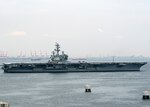 YOKOSUKA, Japan (May 29, 2018) -- USS Ronald Reagan (CVN 76) departs U.S. Fleet Activities (FLEACT) Yokosuka, May 29. FLEACT Yokosuka provides, maintains, and operates base facilities and services in support of the 7th Fleet's forward-deployed naval forces, 71 tenant commands, and more than 27,000 military and civilian personnel.